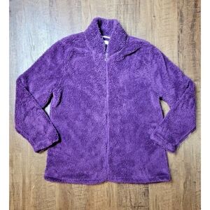 Carole Hochman teddy fleece loungewear jacket